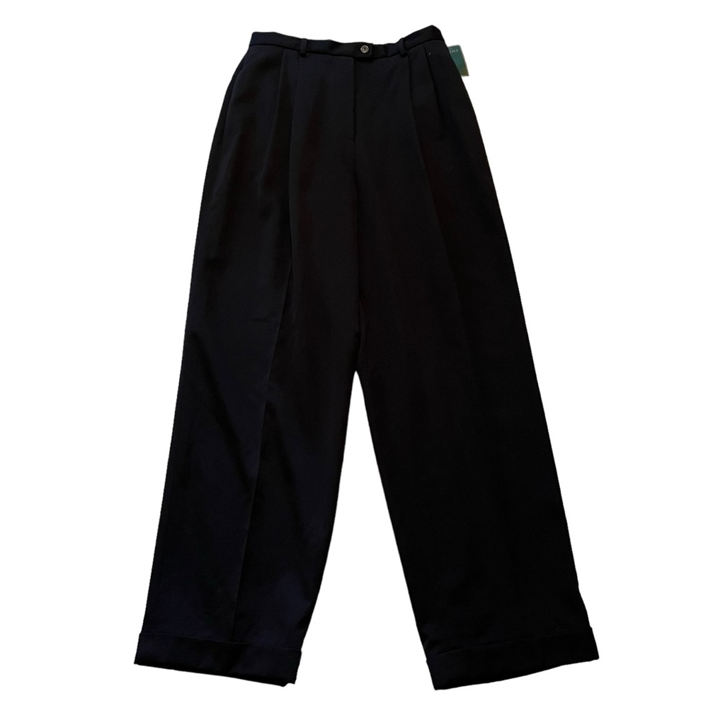 Embassy Row Vintage Deep Navy Blue Pleated Trouser 12